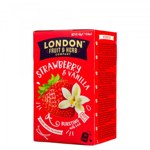 LONDON FRUIT & HERB Strawberry & vanilla 20 poser