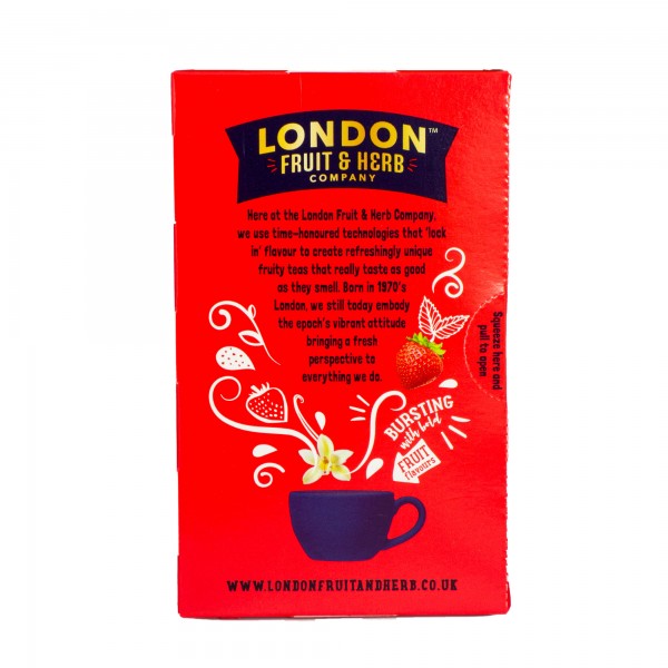 LONDON FRUIT & HERB Strawberry & vanilla 20 poser