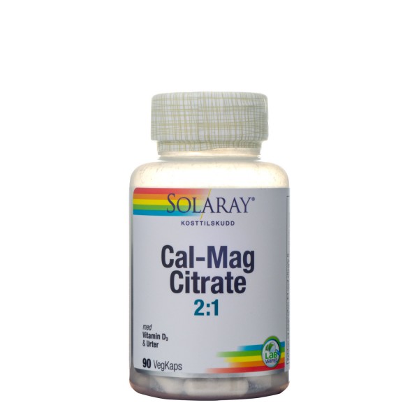 Solaray Cal-Mag 2:1, 90 kapsler