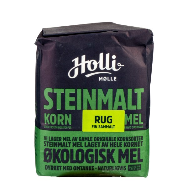 HOLLI økologisk fint sammalt RUG 1kg