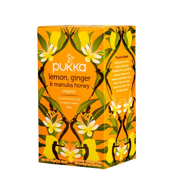 PUKKA Lemon, Ginger & Manuka Honey, 20 poser