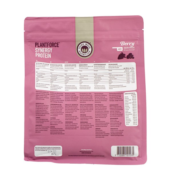 PLANTFORCE Synergy protein berry 800g