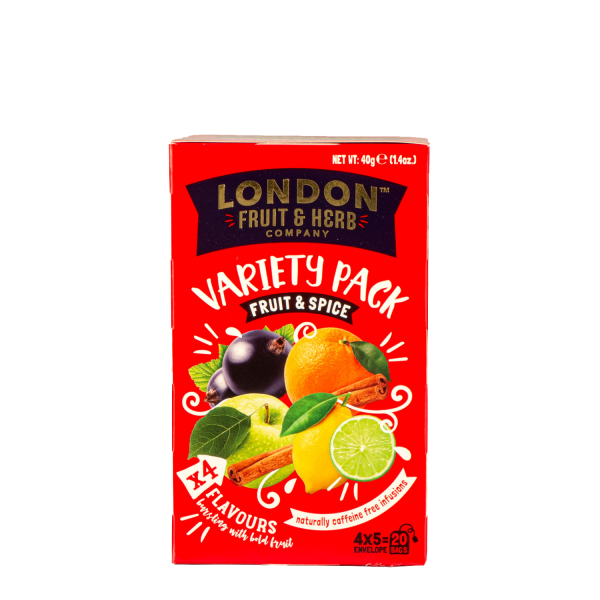 LONDON FRUIT & HERB Fruit & Spice Variety Pack 20 poser