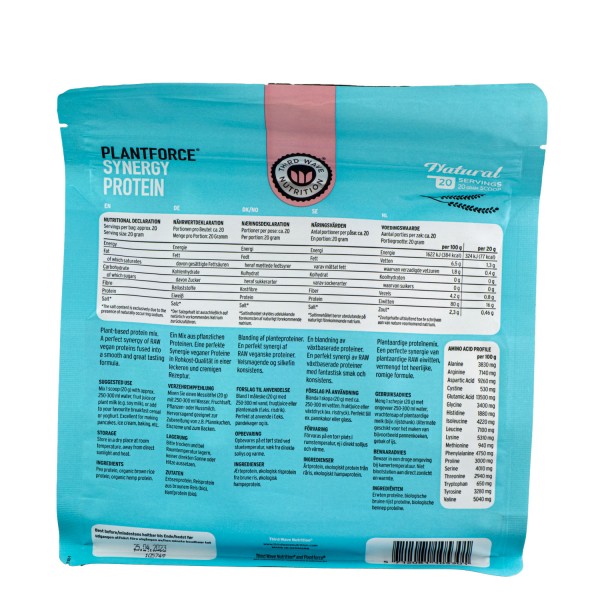 PLANTFORCE Synergy protein natural 400g