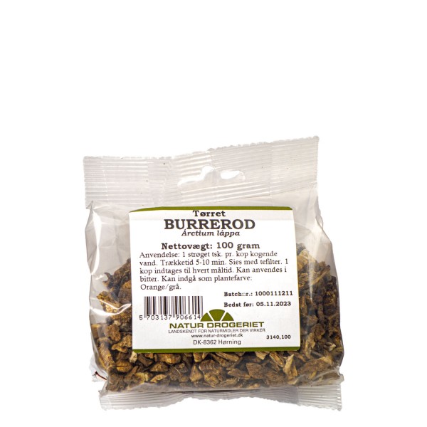 NATUR DROGERIET tørket burrerot, 100g