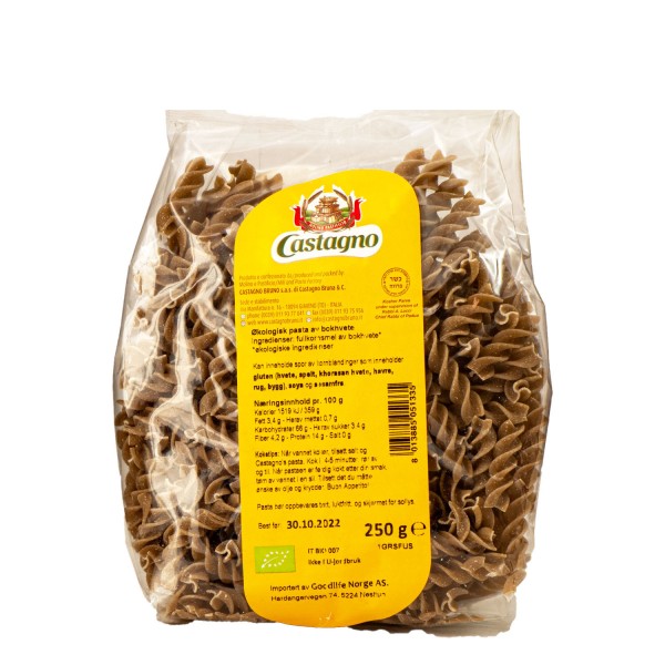 CASTAGNO økologisk bokhvetepasta, 250g