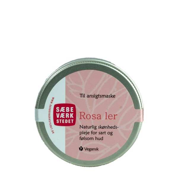 SÆBEVÆRKSTEDET Rosa leire til ansiktsmaske