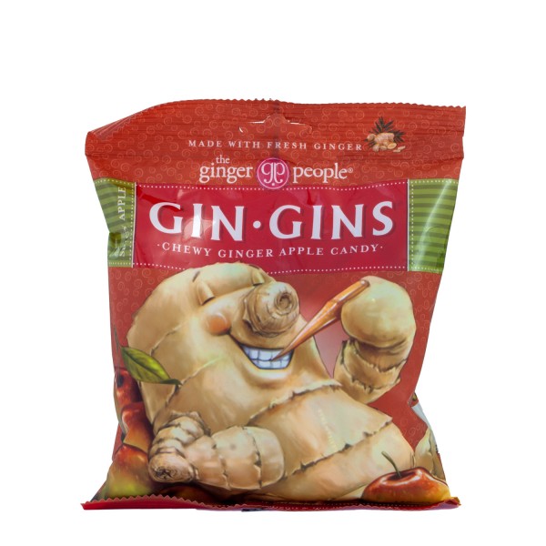 GIN-GINS chewy ginger apple candy 150g