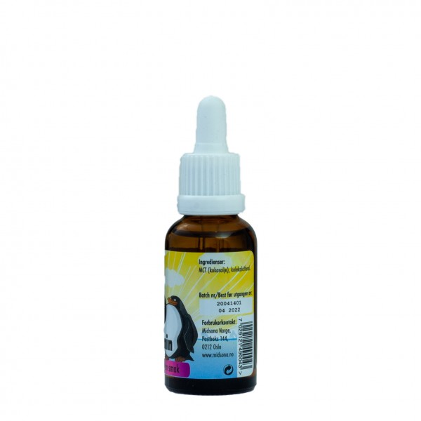 Flytende vitamin D3 uten smak, 30 ml