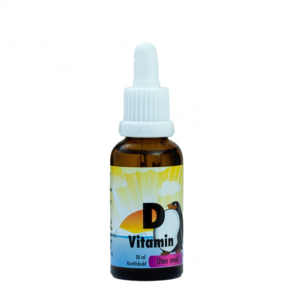 Flytende vitamin D3 uten smak, 30 ml