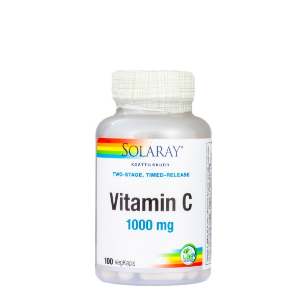 SOLARAY Vitamin C 1000 mg, 100 kpsl