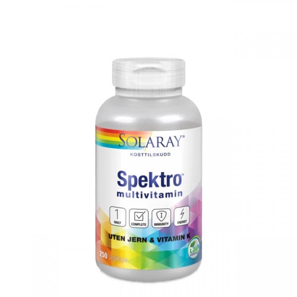 SOLARAY Spektro multivitamin 250 kpsl