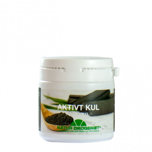 NATUR DROGERIET aktivt kull pulver, 80g