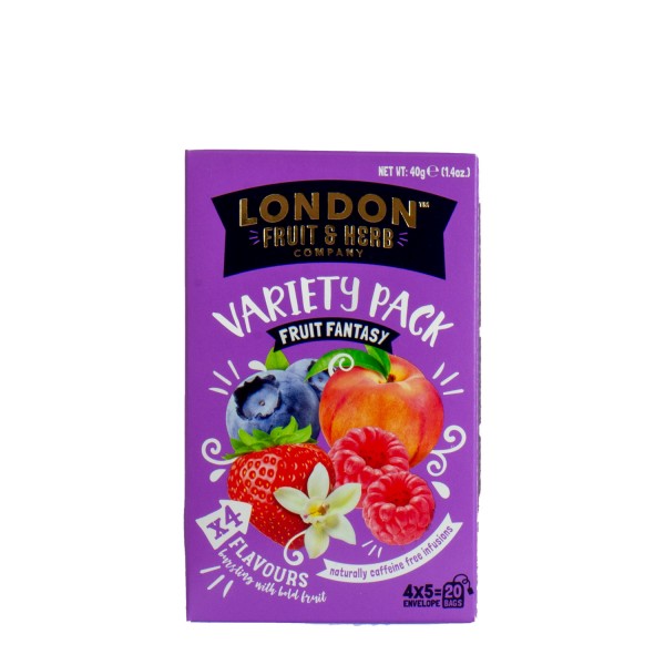 LONDON FRUIT & HERB Fruit Fantasy Variety Pack 20 poser