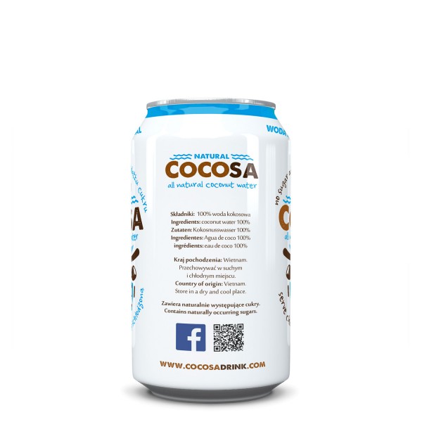 CocoSa Natural Coconut Water 33cl