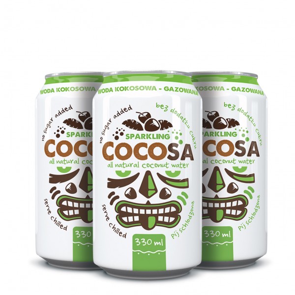 CocoSa Sparkling Coconut Water 3x33cl