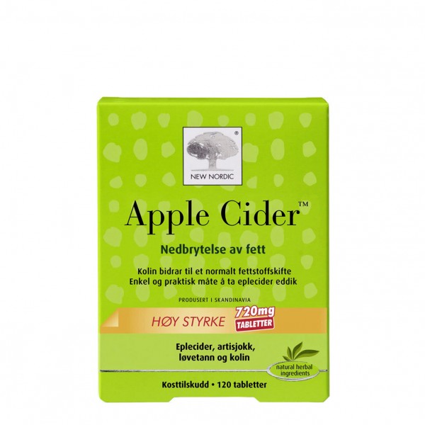 NEW NORDIC Apple Cider Høy styrke 120 tabl