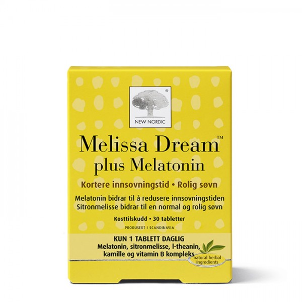 NEW NORDIC Melissa Dream + melatonin 30 tbl