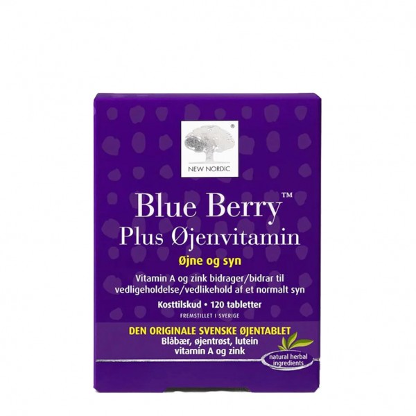 NEW NORDIC Blue Berry + øyevitamin 120 tbl