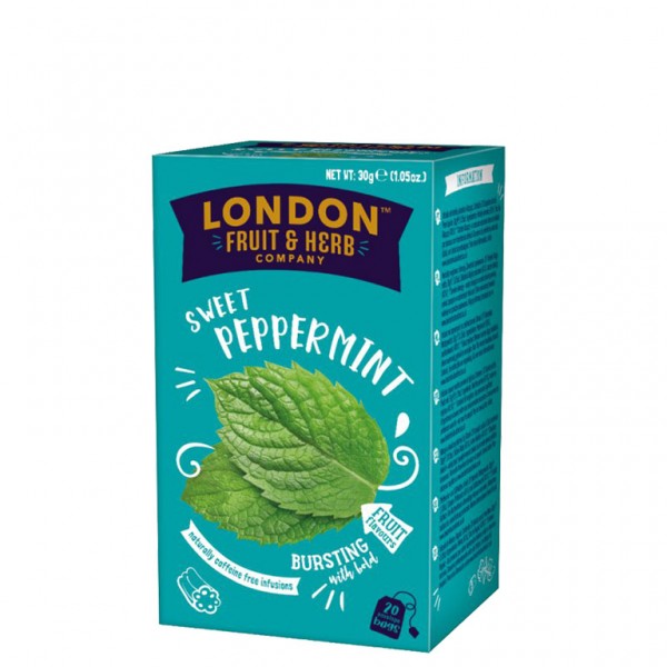 LONDON FRUIT & HERBS Sweet Peppermint 20 poser