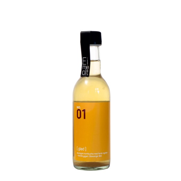 EIMEALT premium kombucha med fersk ingefær, 25cl