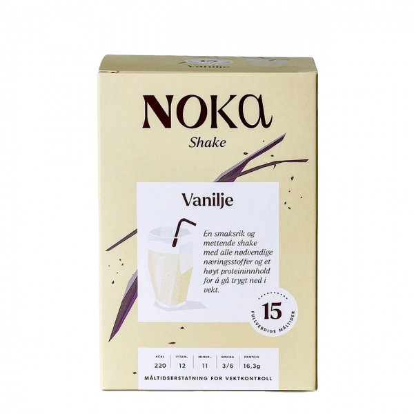 Noka Milkshake Diet vanilla, 15stk