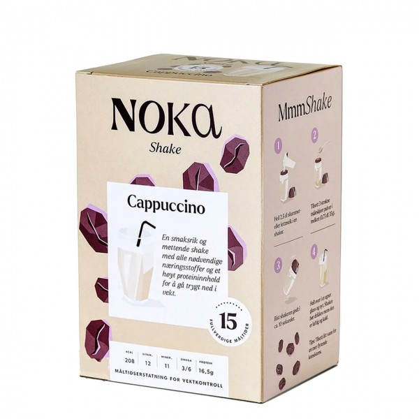 Noka Milkshake Diet cappuccino, 15stk