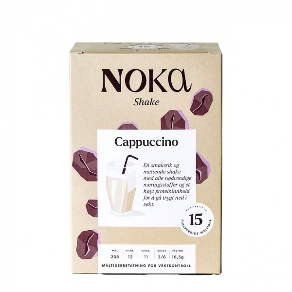 NOKA Shake Cappuccino – Måltidserstatter for vektreduksjon | Helsefreak.no