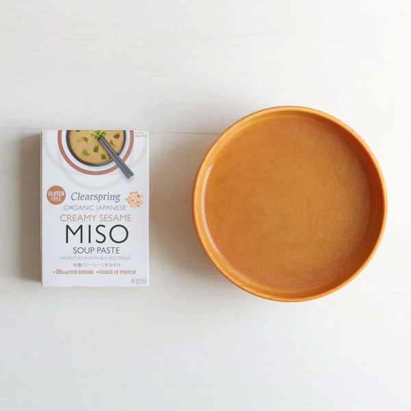 CLEARSPRING creamy sesame instant miso soup 4 x 15 g