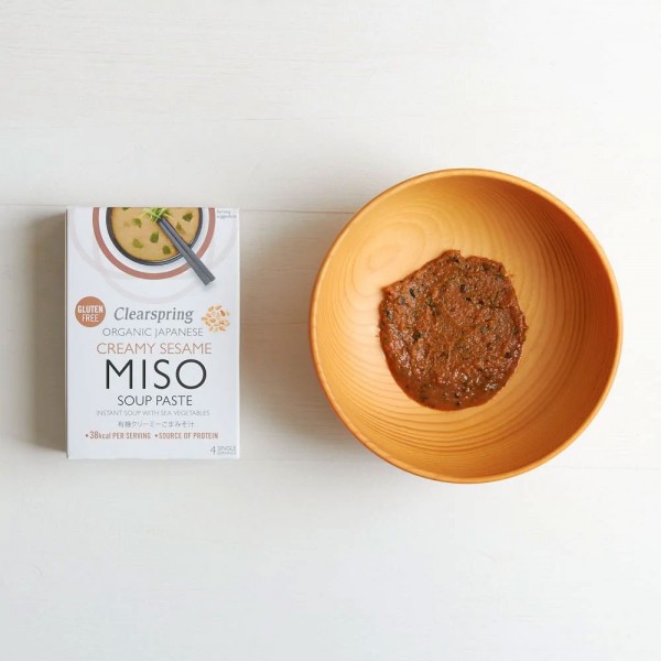 CLEARSPRING creamy sesame instant miso soup 4 x 15 g