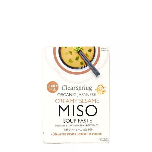 CLEARSPRING creamy sesame instant miso soup 4 x 15 g