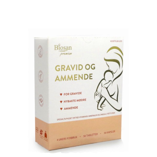 BIOSAN Gravid og ammende 56 tbl