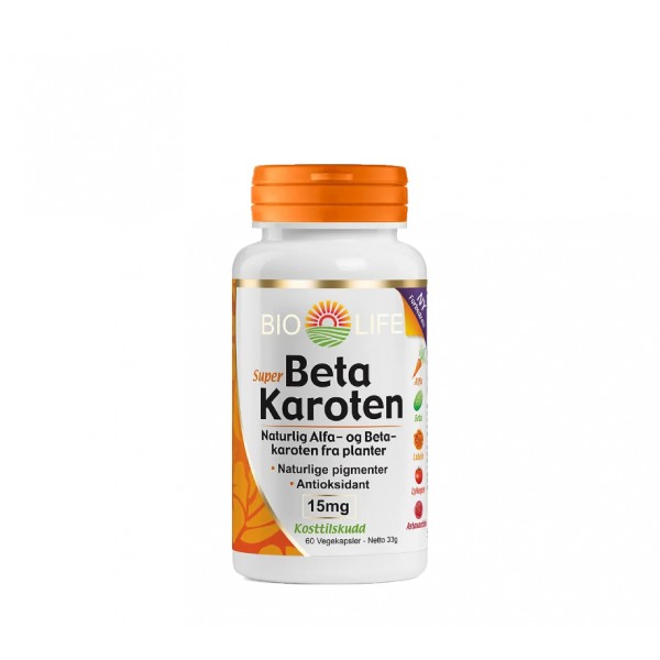 BIO-LIFE Betakaroten 15mg 60 kpsl