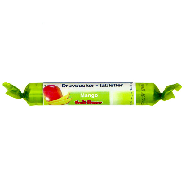 Fruit Power Druesukkertabletter Mango– Rask energi & blodsukkerbalanse