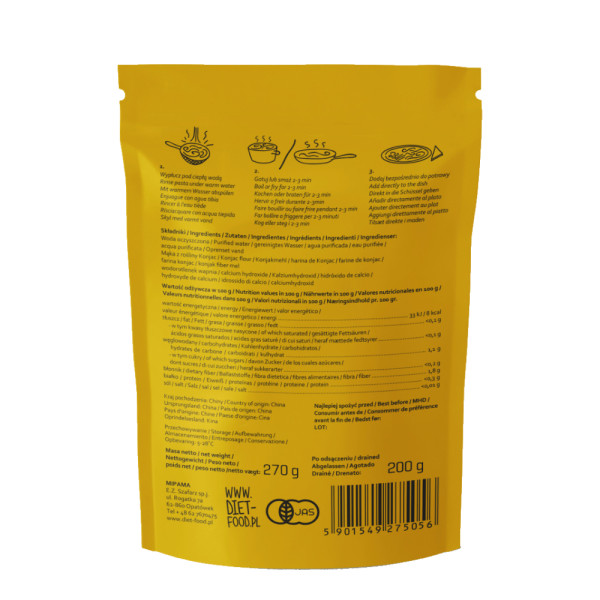 Shirataki spaghetti 200g – glutenfri, lavkarbo og kalorifattig
