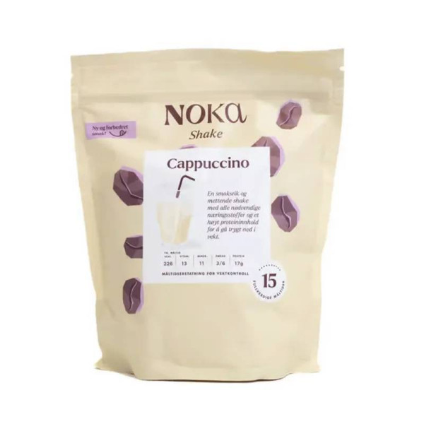 NOKA Shake Cappuccino – Måltidserstatter for vektreduksjon | Helsefreak.no