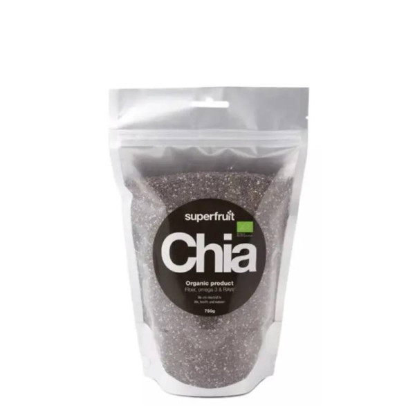Superfruit Chiafrø 300 g | Økologiske chiafrø hos Helsefreak.no