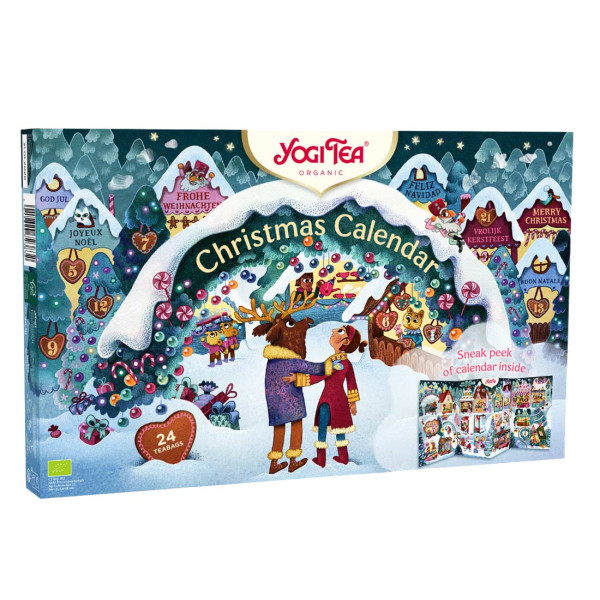 Yogi Julekalender 24 poser | Økologisk adventskalender hos Helsefreak