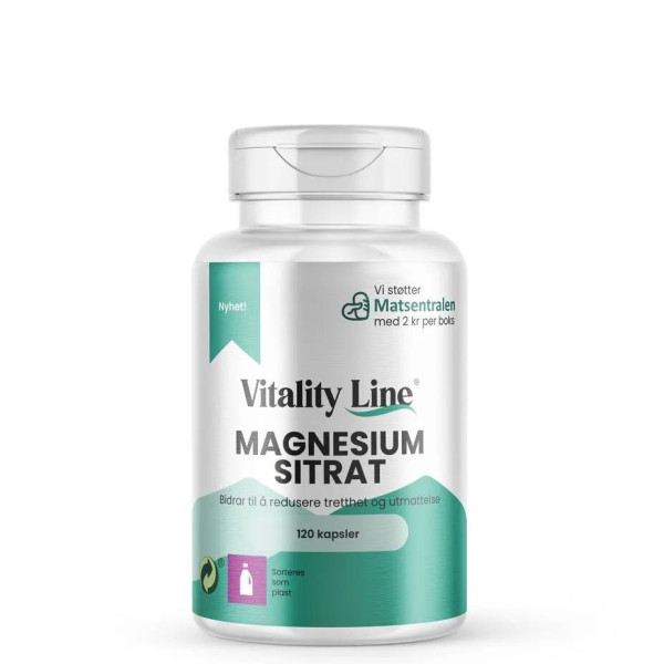 Vitality Line Magnesium 250 mg | Lettopptakelig magnesiumsitrat