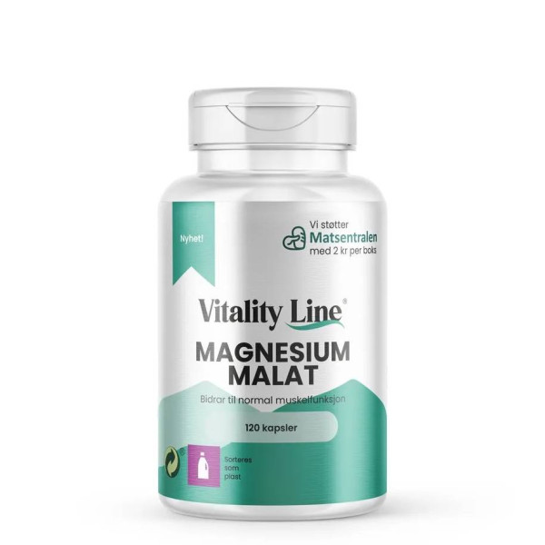 Vitality Line Magnesium 250 mg stor pk| Lettopptakelig magnesiumsitrat