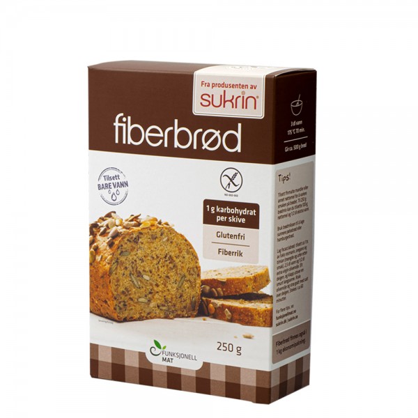 Sukrin Fiberbrød – Lavkarbo, glutenfritt og rikt på fiber | Helsefreak.no