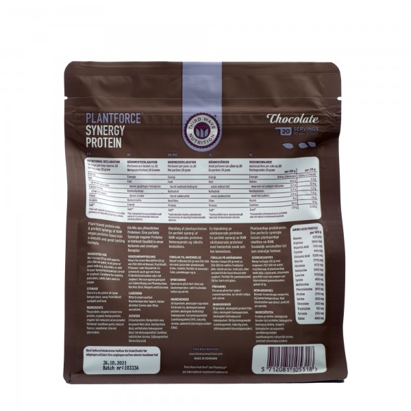 PLANTFORCE Synergy protein chocolate 400g