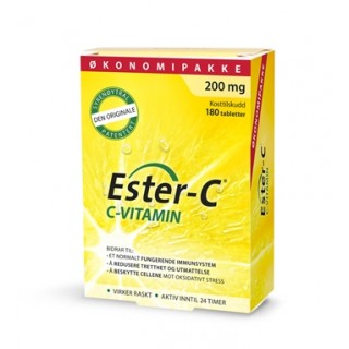 Ester C 200 mg, økonomipakke - 180 tabletter