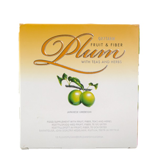 OxyTarm Fruit & Fiber Plum, 15stk