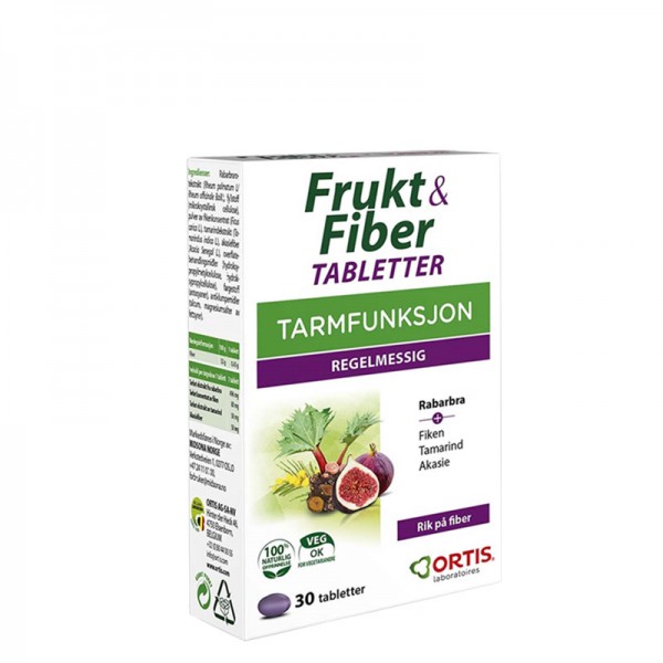 Ortis Frukt & Fiber tabletter