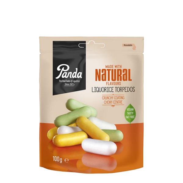 PANDA naturlig lakris torpedos, 100 gram