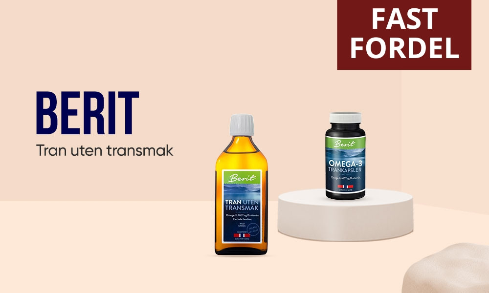 Fast lavpris på Berit tran