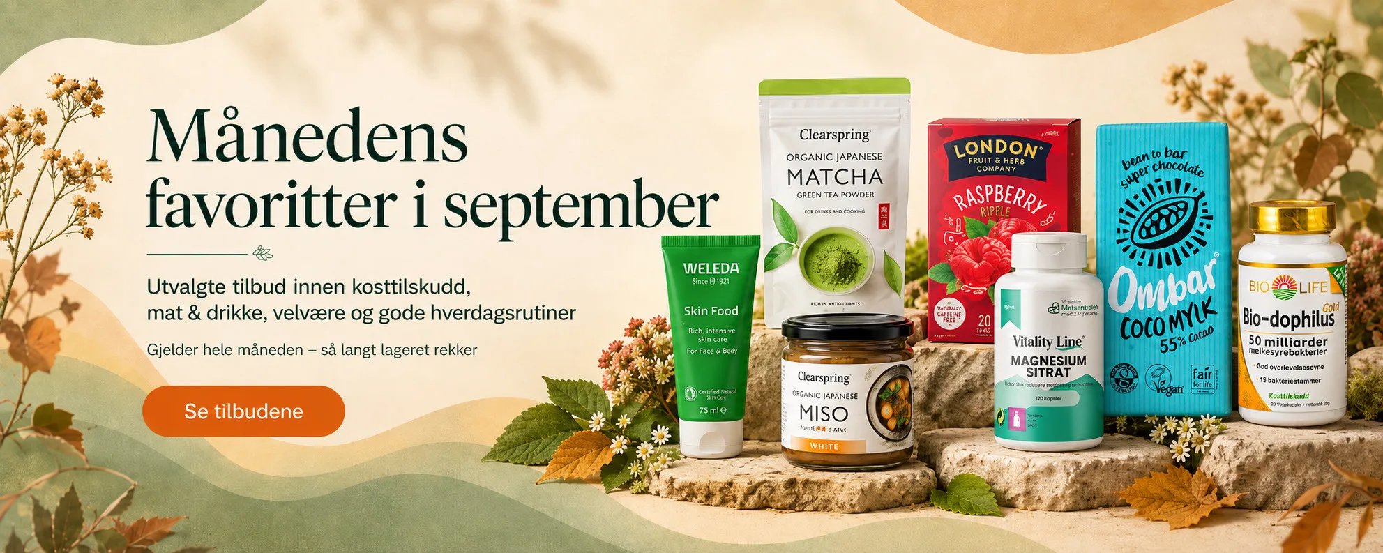 Månedens favoritter i september hos Helsefreak